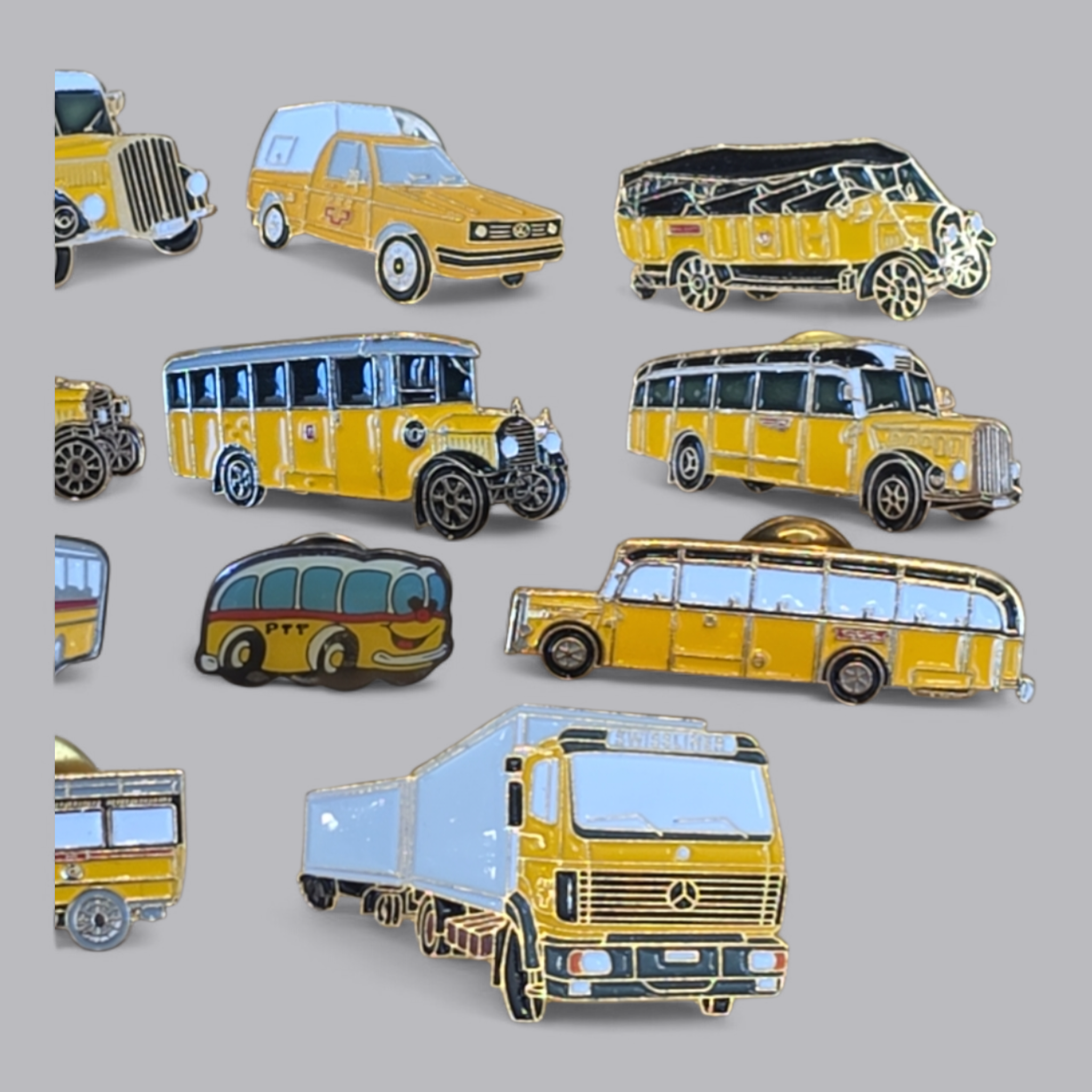 Sammlung Historische Postautos & PTT Fahrzeuge 15-teilig