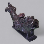 Chinesische Drachenfisch-Skulptur mit Standfuss – Exotisches Sammlerstück