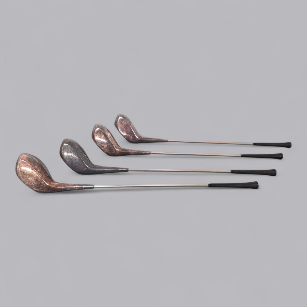 Vintage Mini Golfschläger Set – Frigast Denmark – Versilberte Sammlerstücke