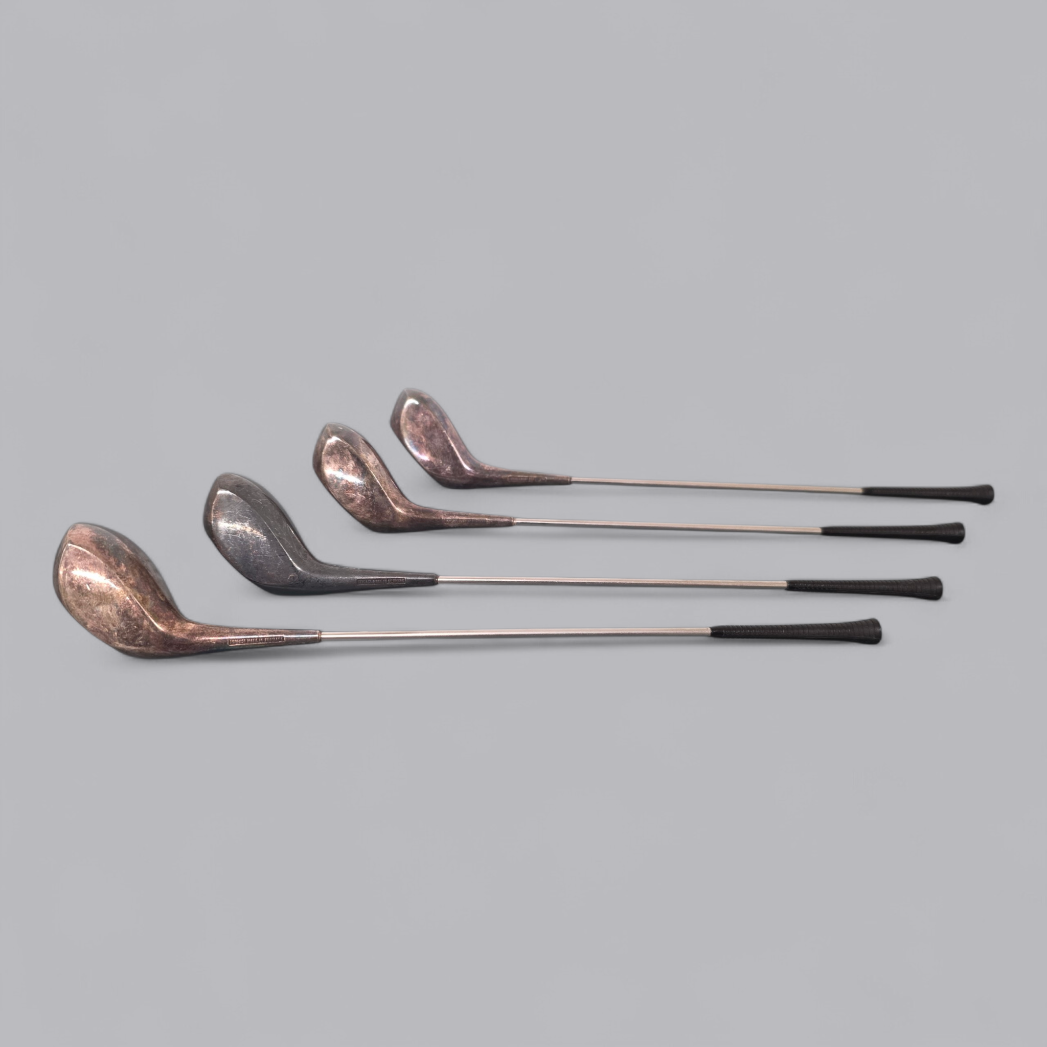 Vintage Mini Golfschläger Set – Frigast Denmark – Versilberte Sammlerstücke