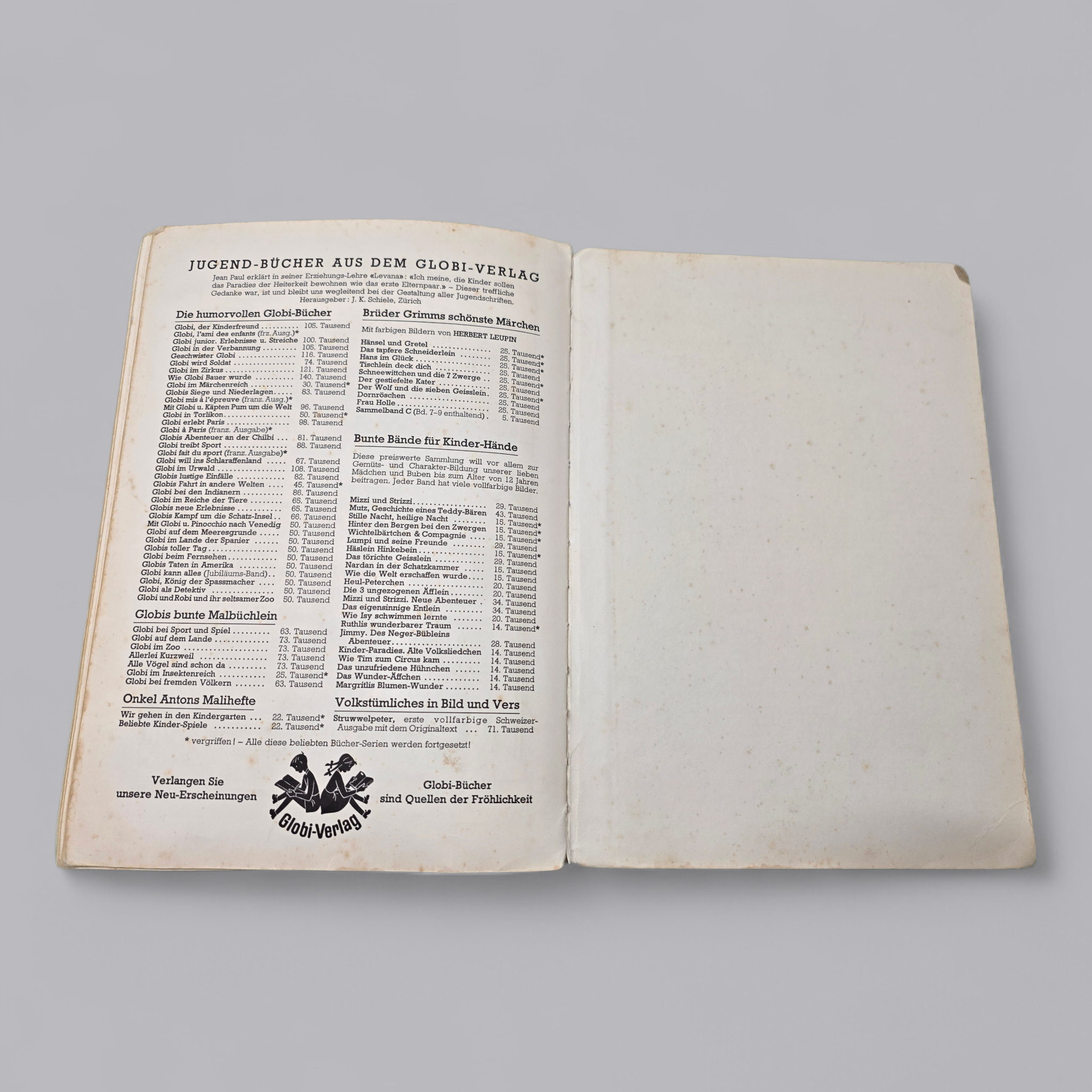 Antiquarisches Globi Buch – Globi im Zirkus