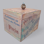 Upcycling Lavendel Holzschatulle im Pariser Stil