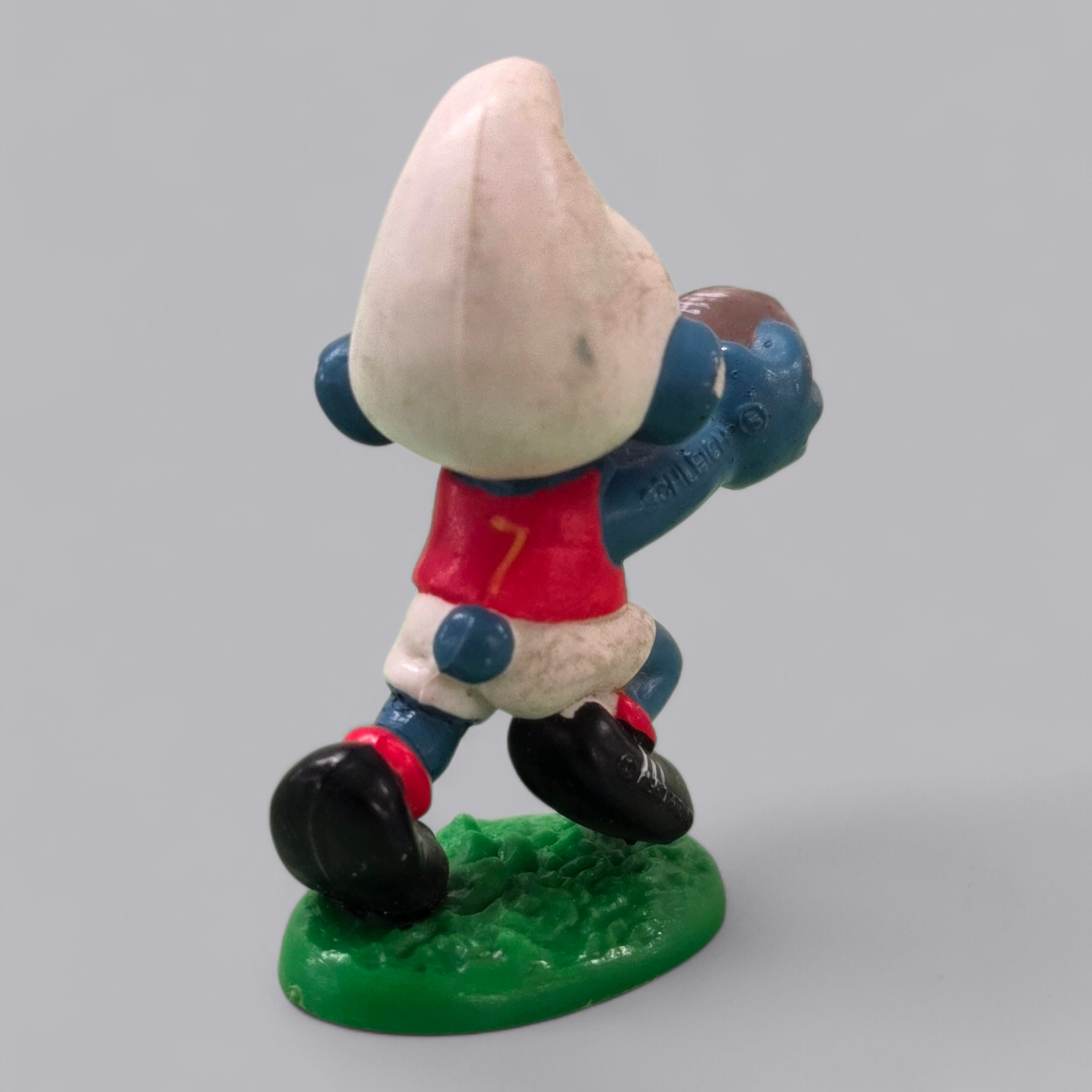 Schlumpf Rugby-Spieler – Vintage Sammlerfigur