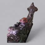 Chinesische Drachenfisch-Skulptur mit Standfuss – Exotisches Sammlerstück