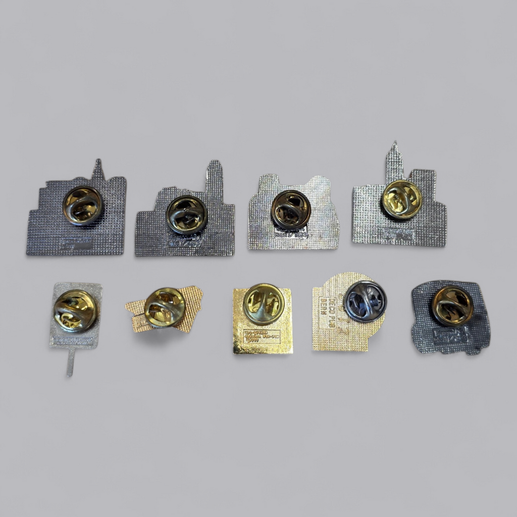 Sammlung PTT & Post Pins 9-teilig