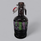 Traditionelle Baarer Bierflasche – Braunglas mit Bügelverschluss & Vintage-Design