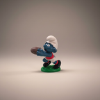 Schlumpf Rugby-Spieler – Vintage Sammlerfigur