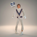 Evel Knievel Vintage Actionfigur 70er – Kult-Stuntman mit Helm