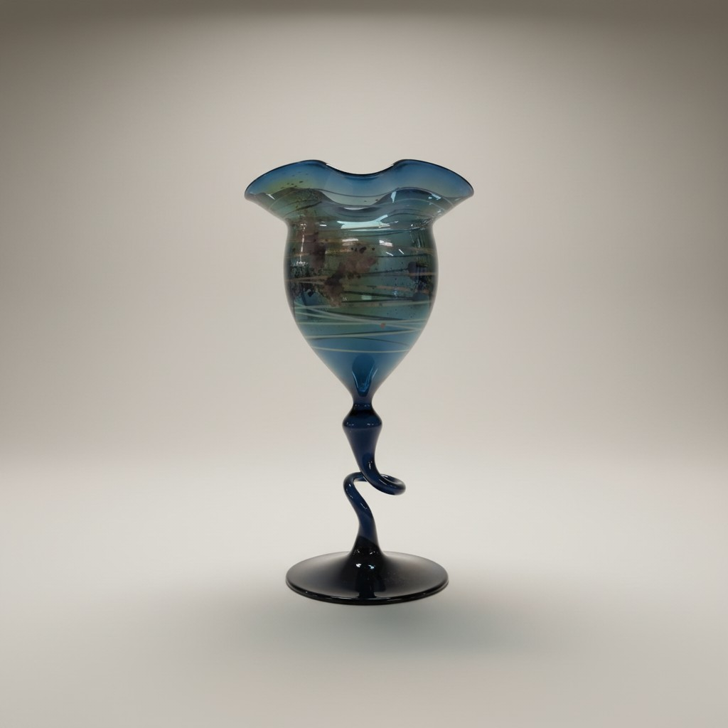 Kunstvoller Kelch aus Glas – Handgefertigtes Unikat