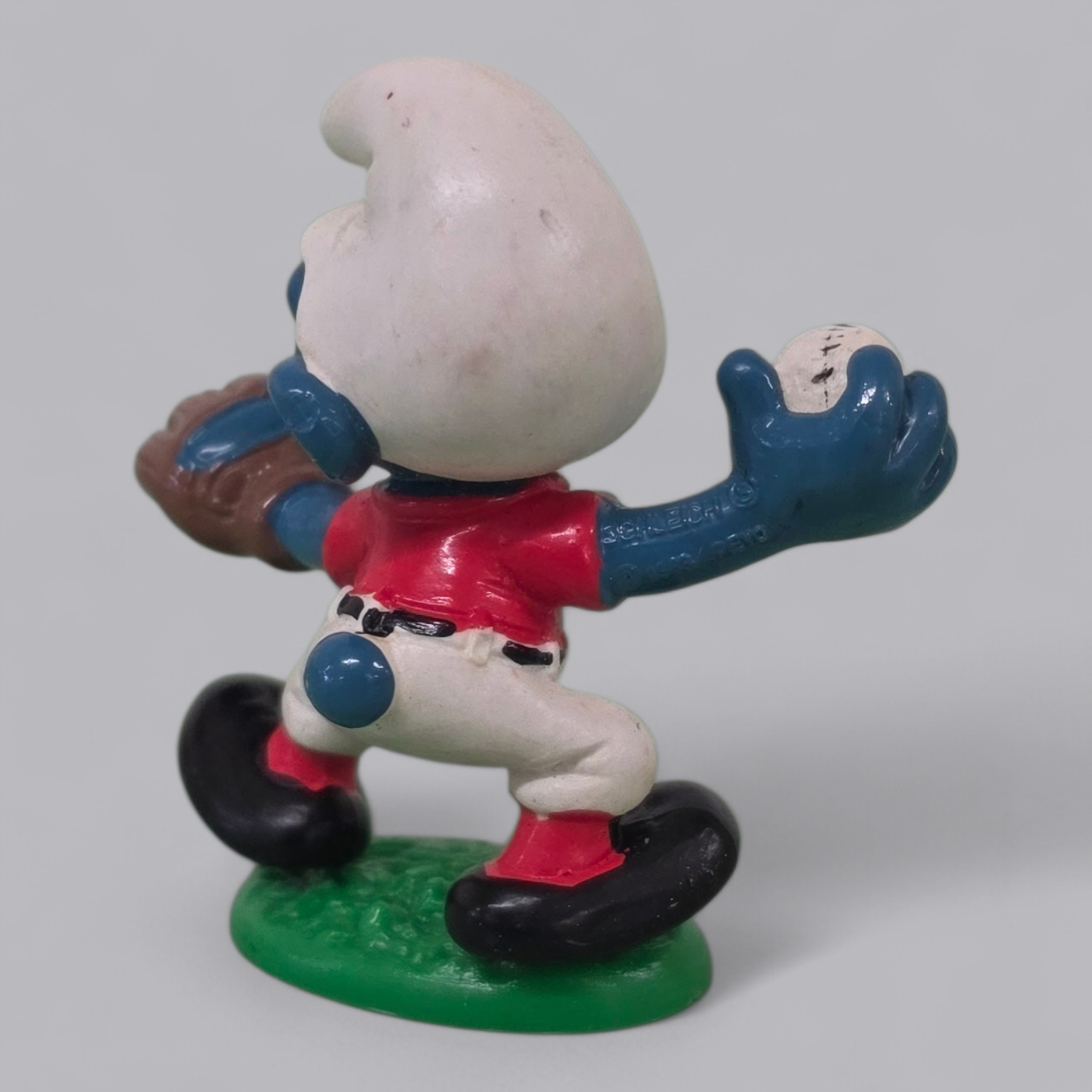 Schlumpf Sammelfigur Baseball-Werfer (Peyo)