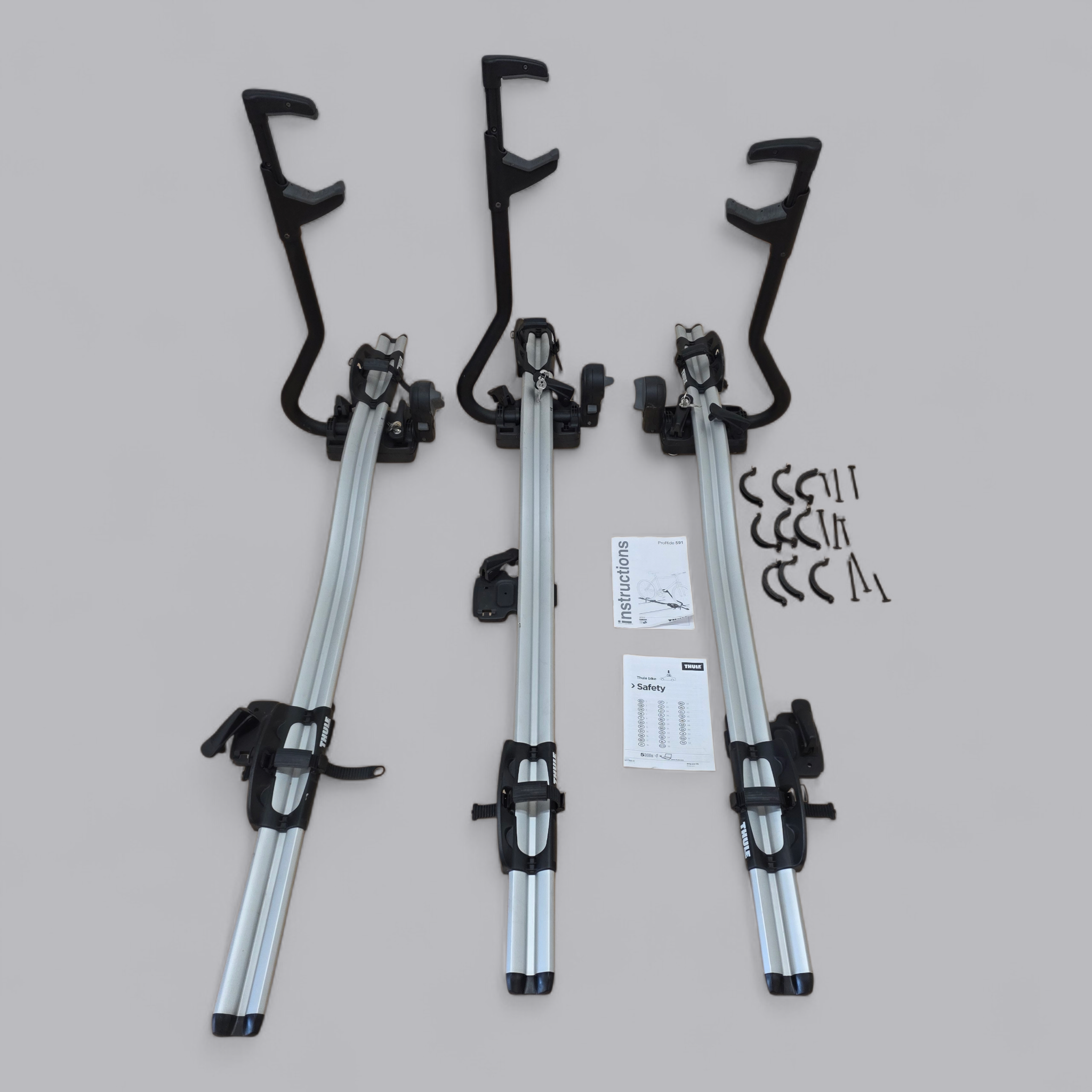 Thule ProRide 591 Dachfahrradträger 3er Set