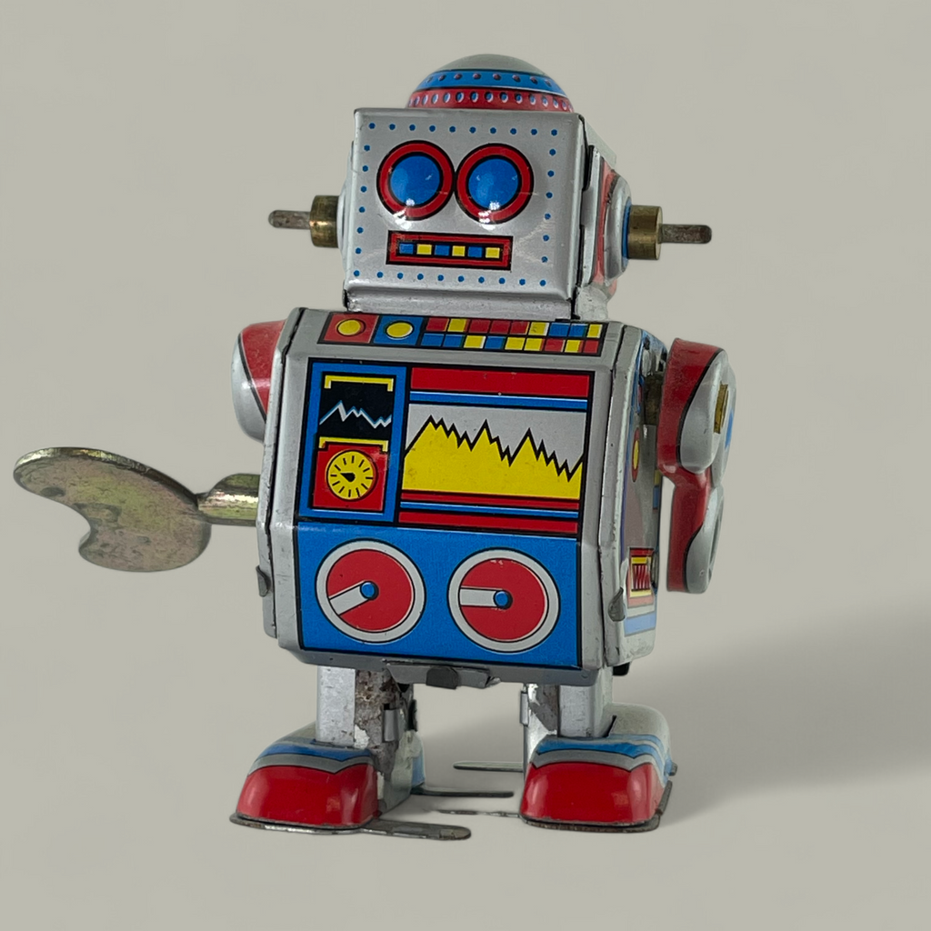 Nostalgischer Blechroboter für Sammler