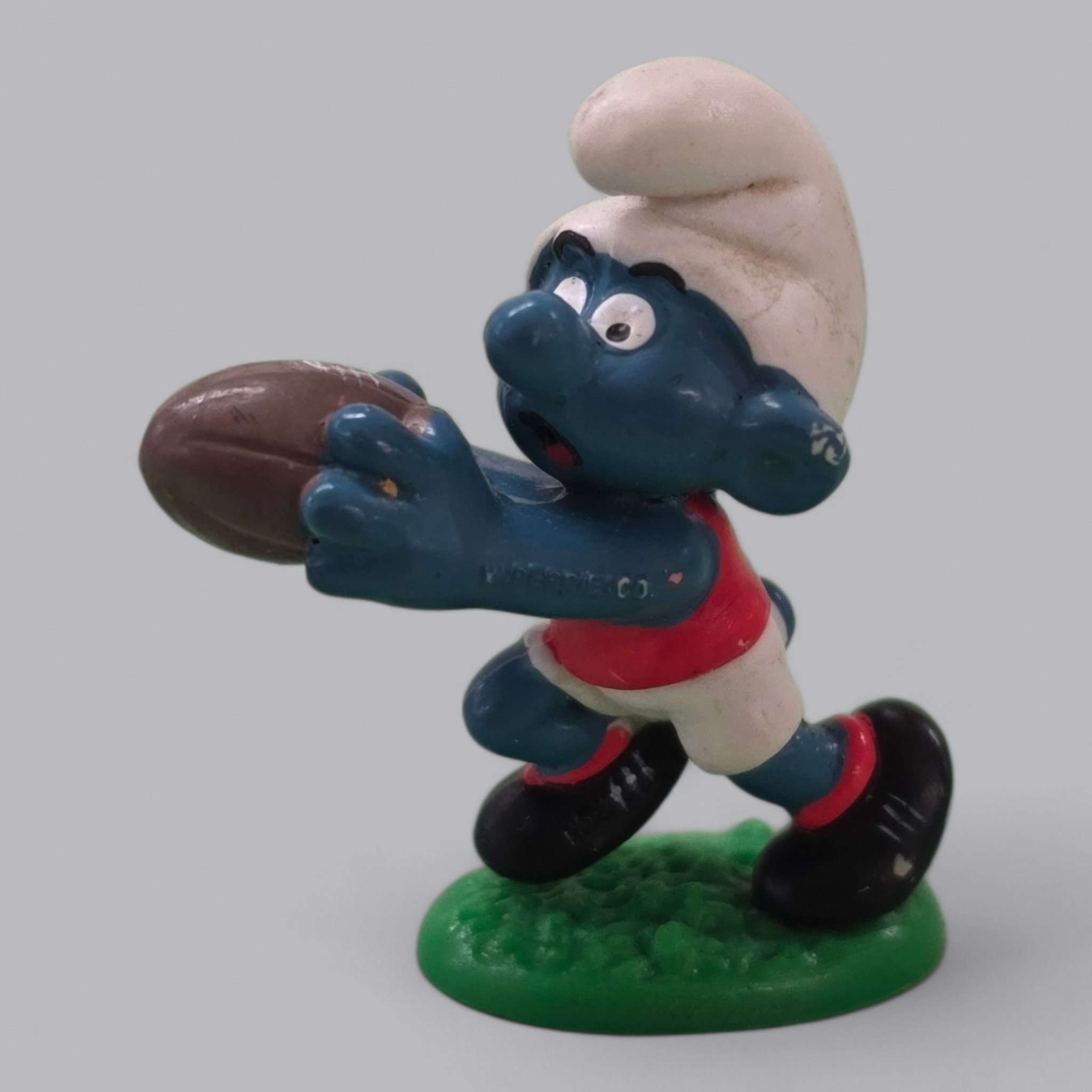 Schlumpf Rugby-Spieler – Vintage Sammlerfigur