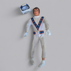 Evel Knievel Vintage Actionfigur 70er – Kult-Stuntman mit Helm
