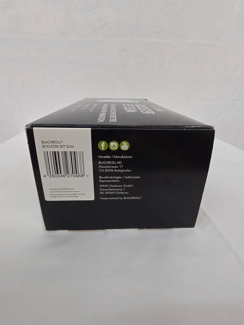 Blackroll Booster Set Slim – Vibrationsrolle für Aktivierung & Regeneration (OVP)