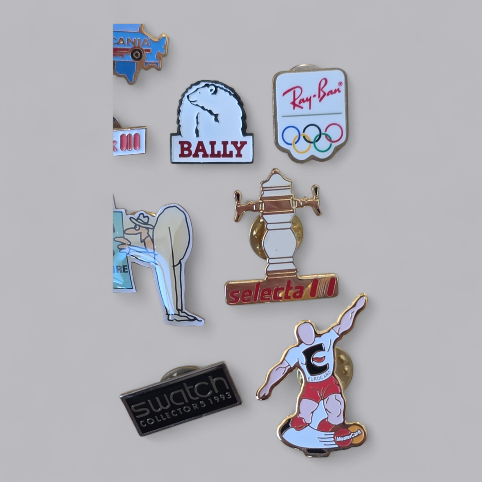 Vintage Brand & Corporate Design Pin Set 13-teilig