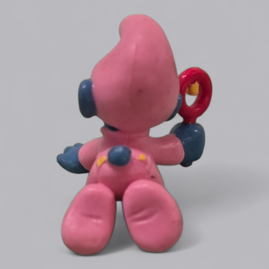 Schlumpf Baby mit Rassel – Vintage Sammlerfigur