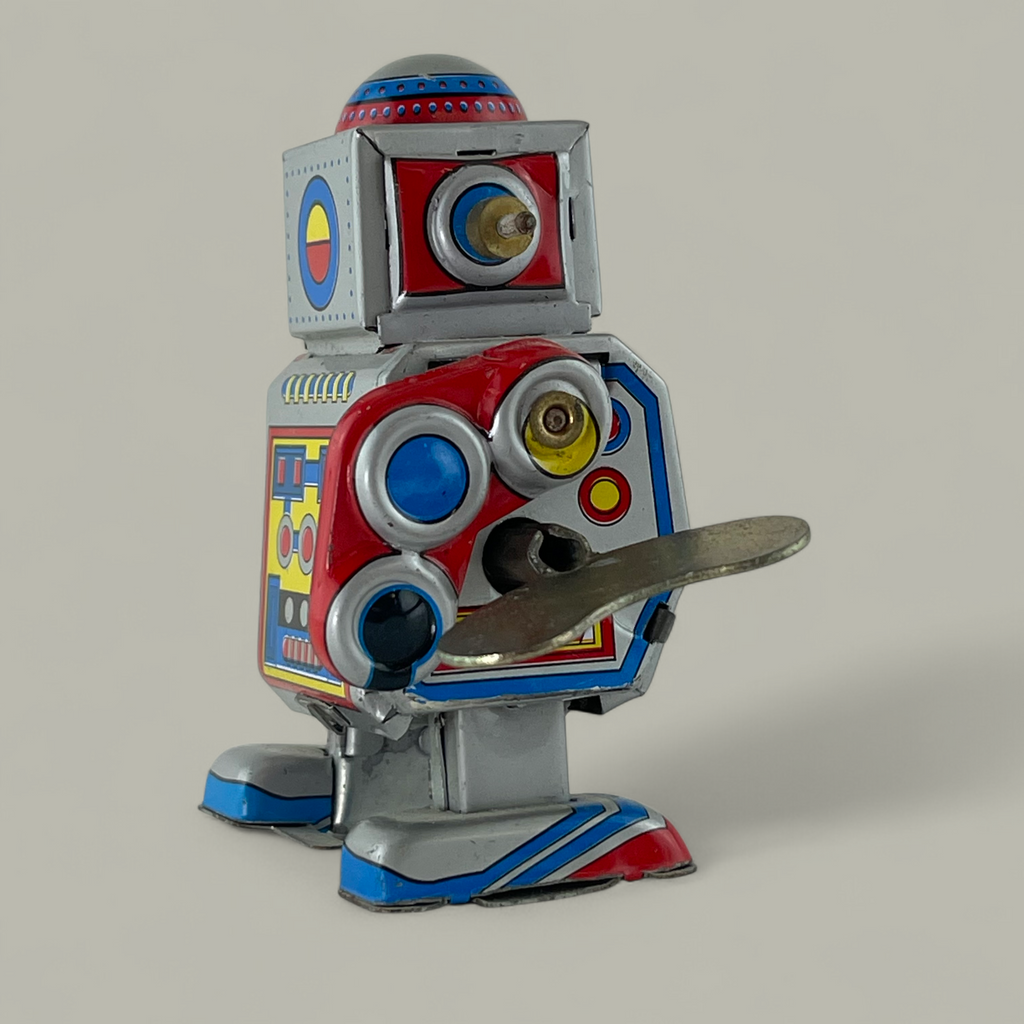 Nostalgischer Blechroboter für Sammler