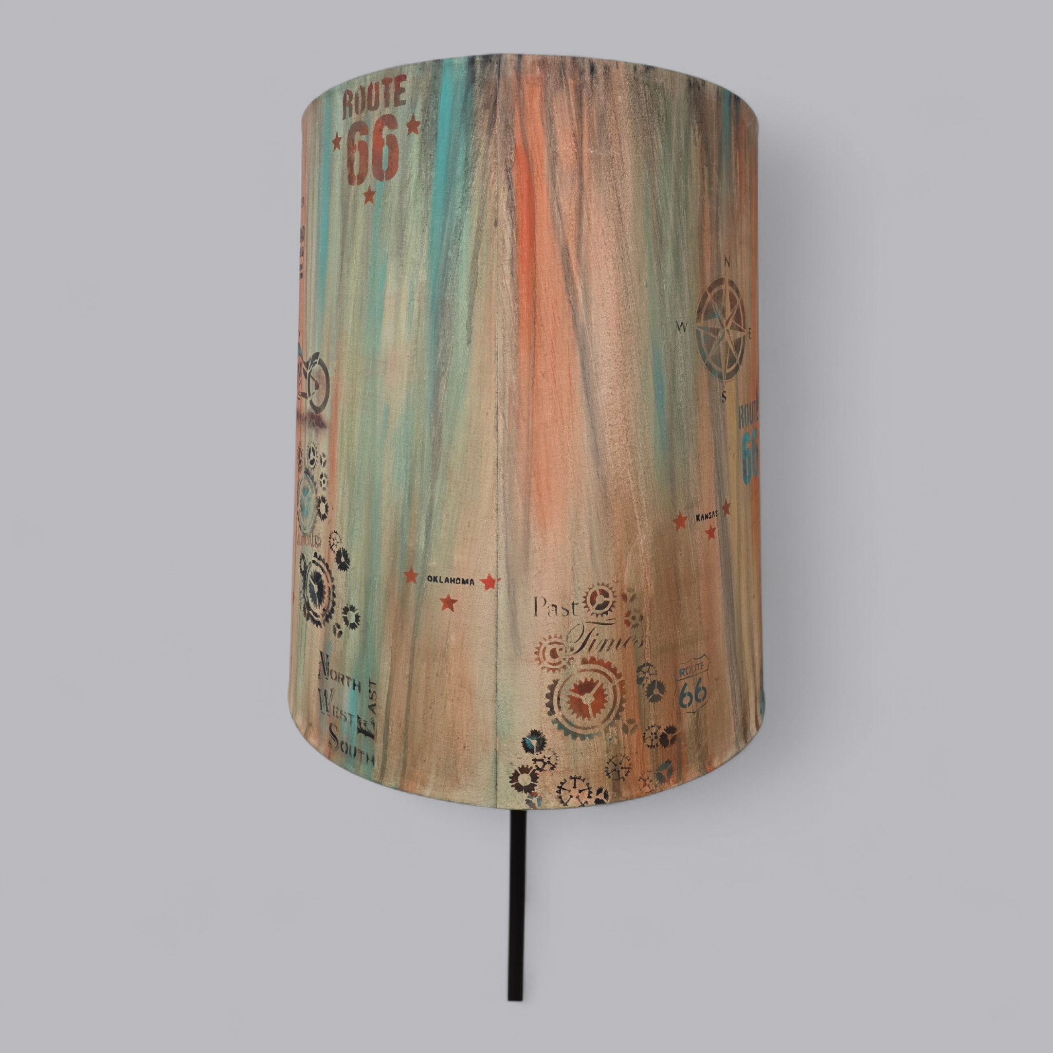 Exklusive Upcycling Stehlampe – Route 66 Street Design