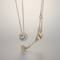 Funkelnde Swarovski Halskette mit Solitär-Anhänger
