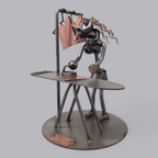 Einzigartiges Metall-Kunstwerk: Fleissige Bügelfee von Hinz & Kunst Germany