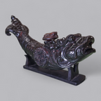 Chinesische Drachenfisch-Skulptur mit Standfuss – Exotisches Sammlerstück
