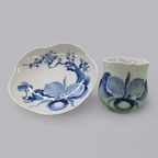Meissen Porzellan Set Blaue Orchidee – Tasse mit Unterteller